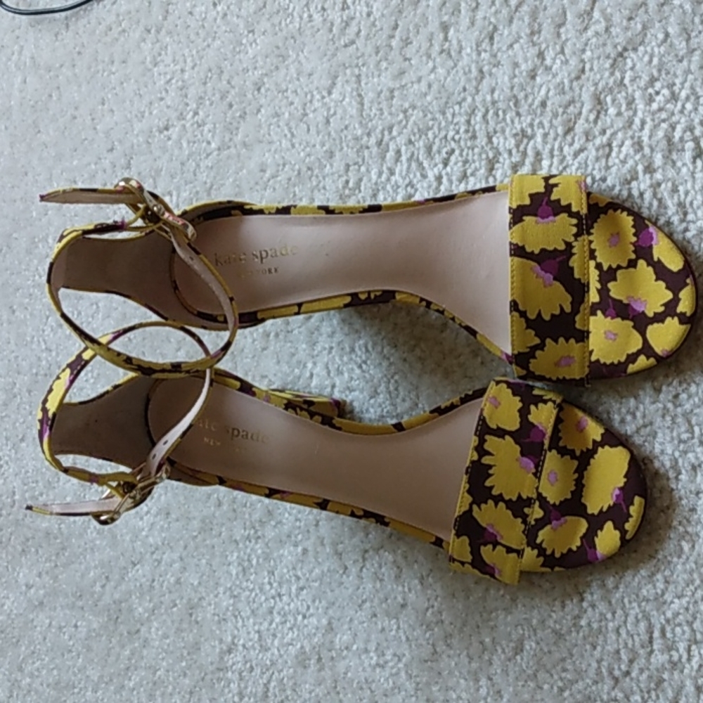 Kate Spade Yello print  shoes